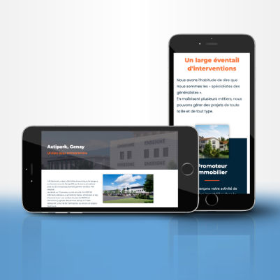 illustration site internet mobile responsive